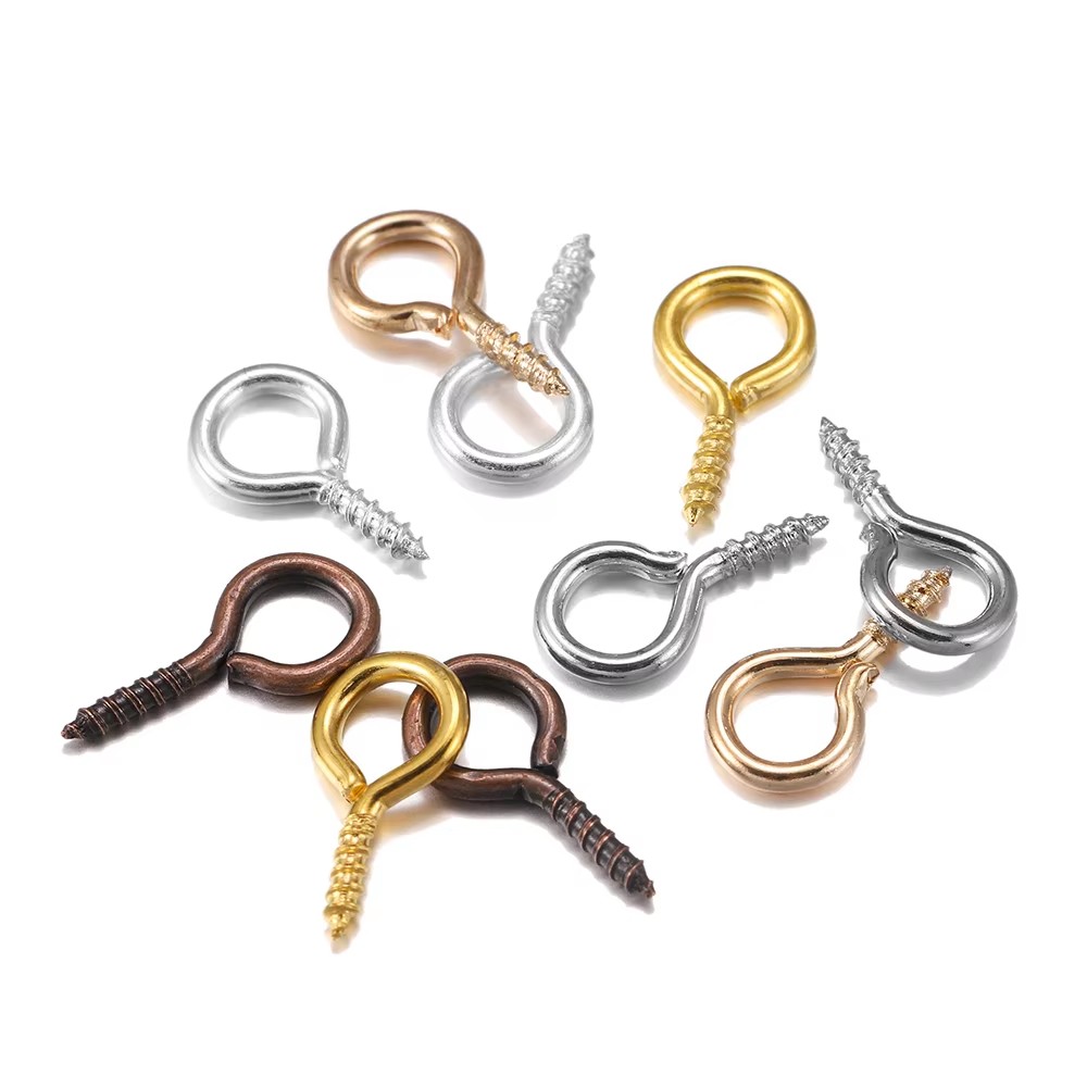 Jewelry Making Rivets - 100/200 개/몫 금속 작은 작은 나사