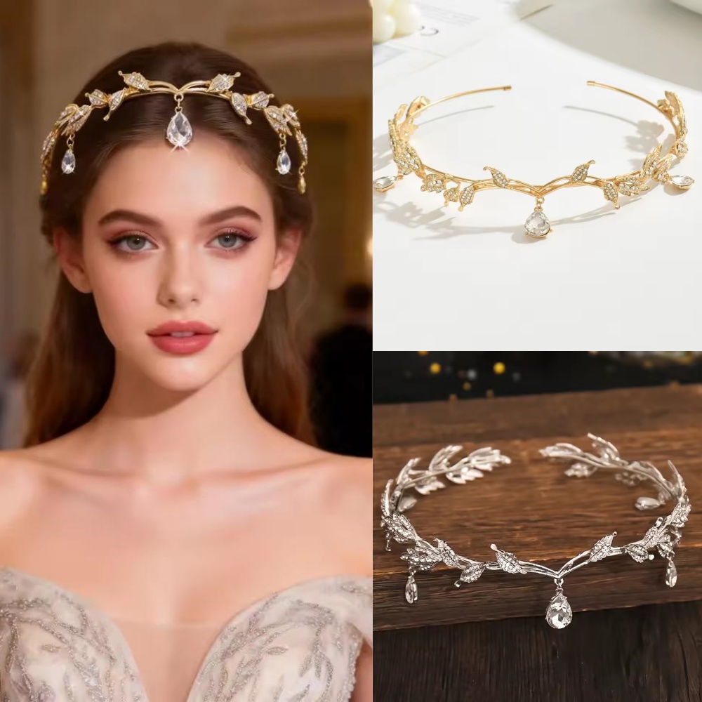 Jewelry Making Adults - 빈티지 요정 왕관 티아라 크리스탈 잎