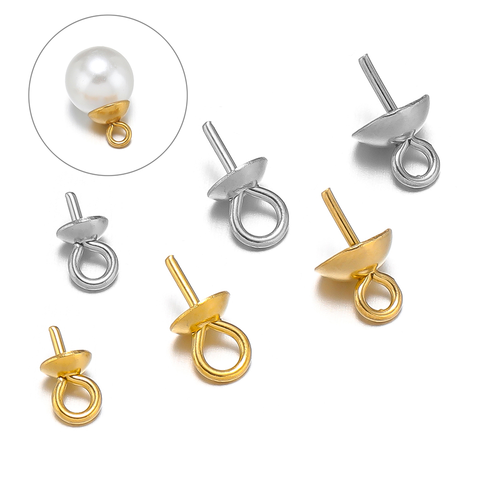 Jewelry Making Rivets - 50-100pcs 골드 컬러 스테인레스 스틸 아이