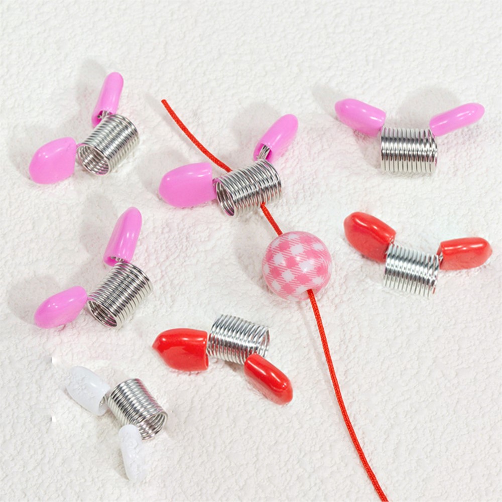 Jewelry Making Workshops - 5개 스프링 비드 클램프, 창의적인 와이어