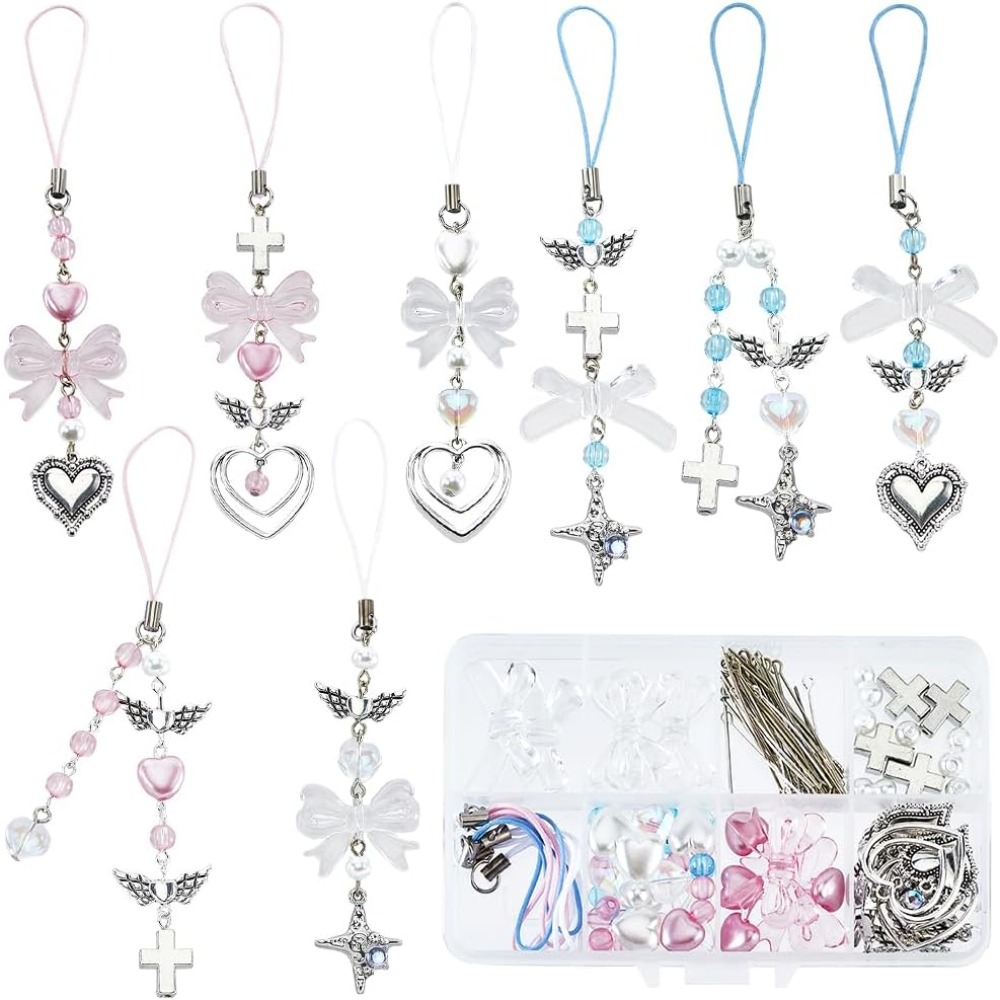 Jewelry Making Course - 154Pcs DIY 8 세트 전화 매력