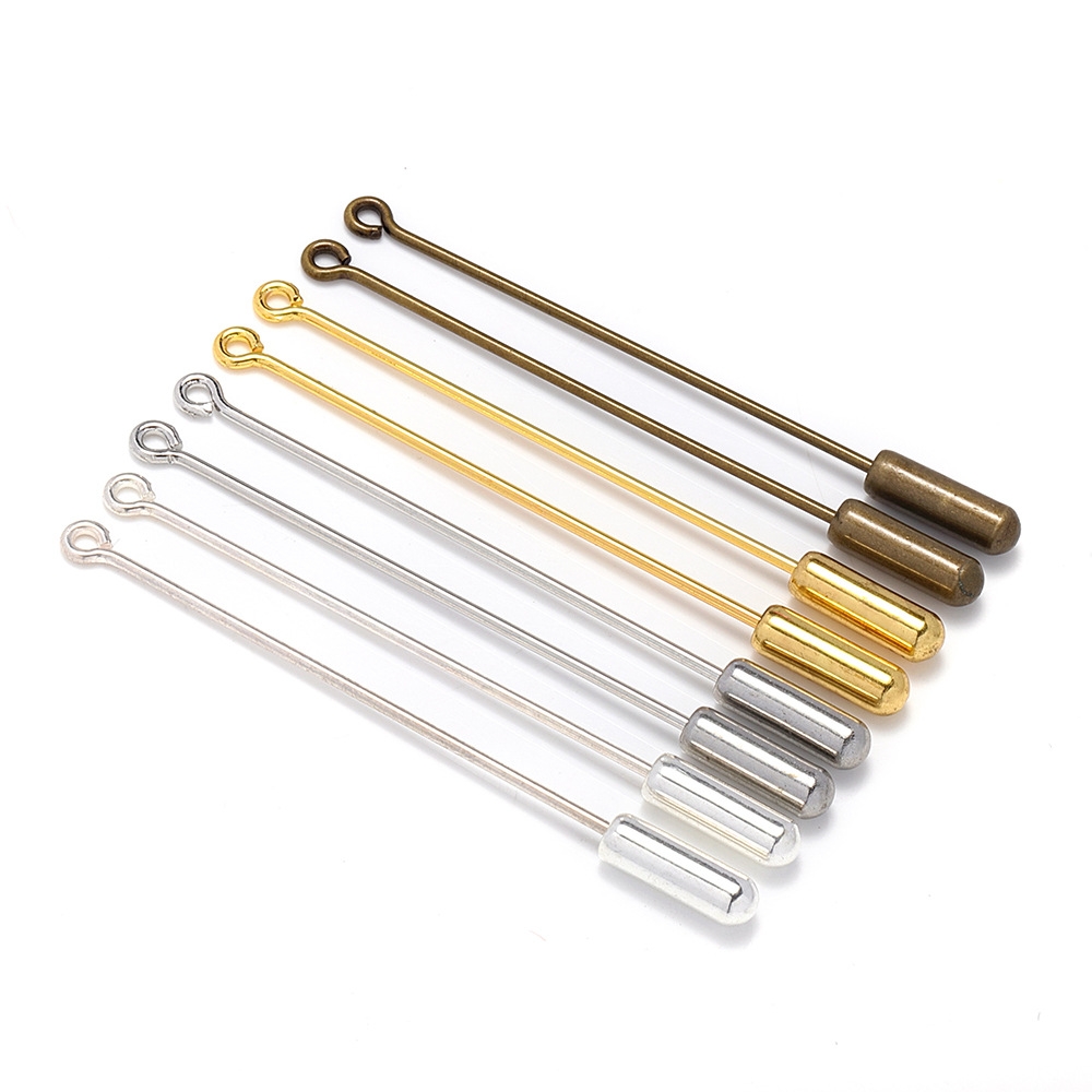 Jewelry Making Rivets - 20개 금속 브로치 핀 바늘핀 스토퍼