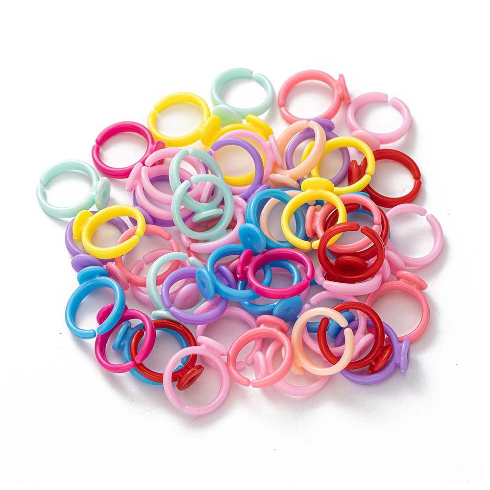 Jewelry Making 3 Year Old - 100pcs 작은 아기 어린이를위한 명확한 플라스틱