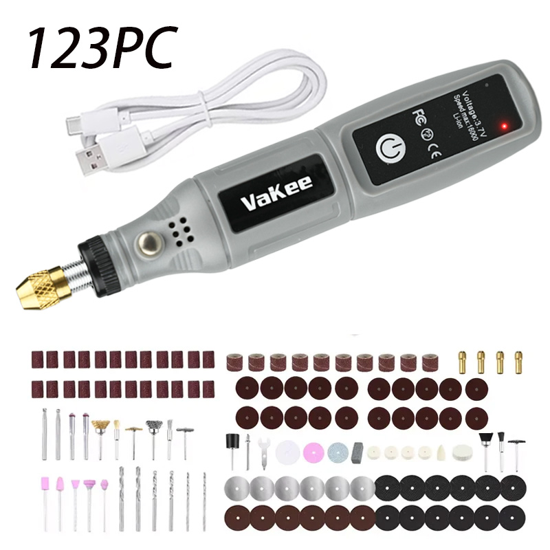 Jewelry Making Workshops - Vakee 16000RPM 로터리 도구, 3.7V USB