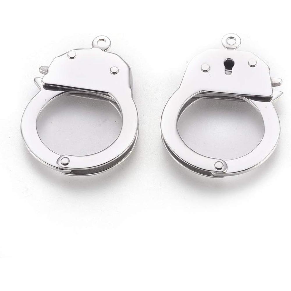 Jewelry Making Charms - 1개 스테인리스 스틸 수갑 잠금장치 트리거