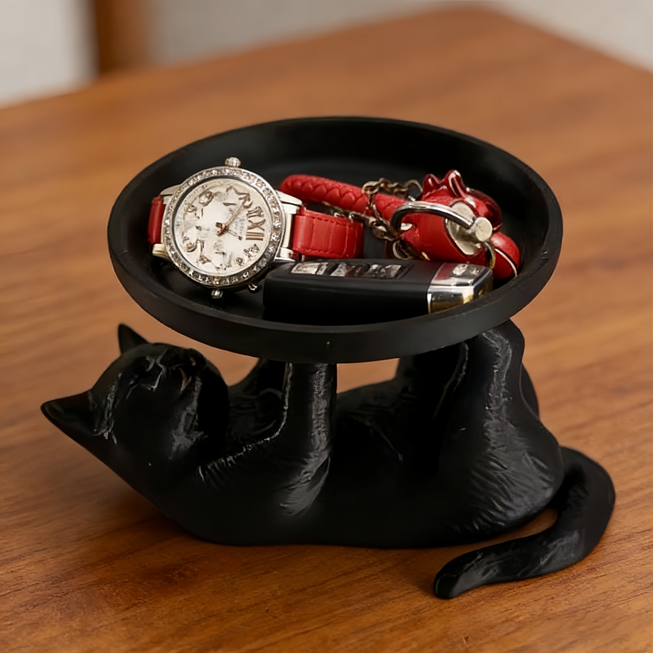 Jewelry Making Desk - 심플 스타일 재미있는 고양이 보석 트레이,