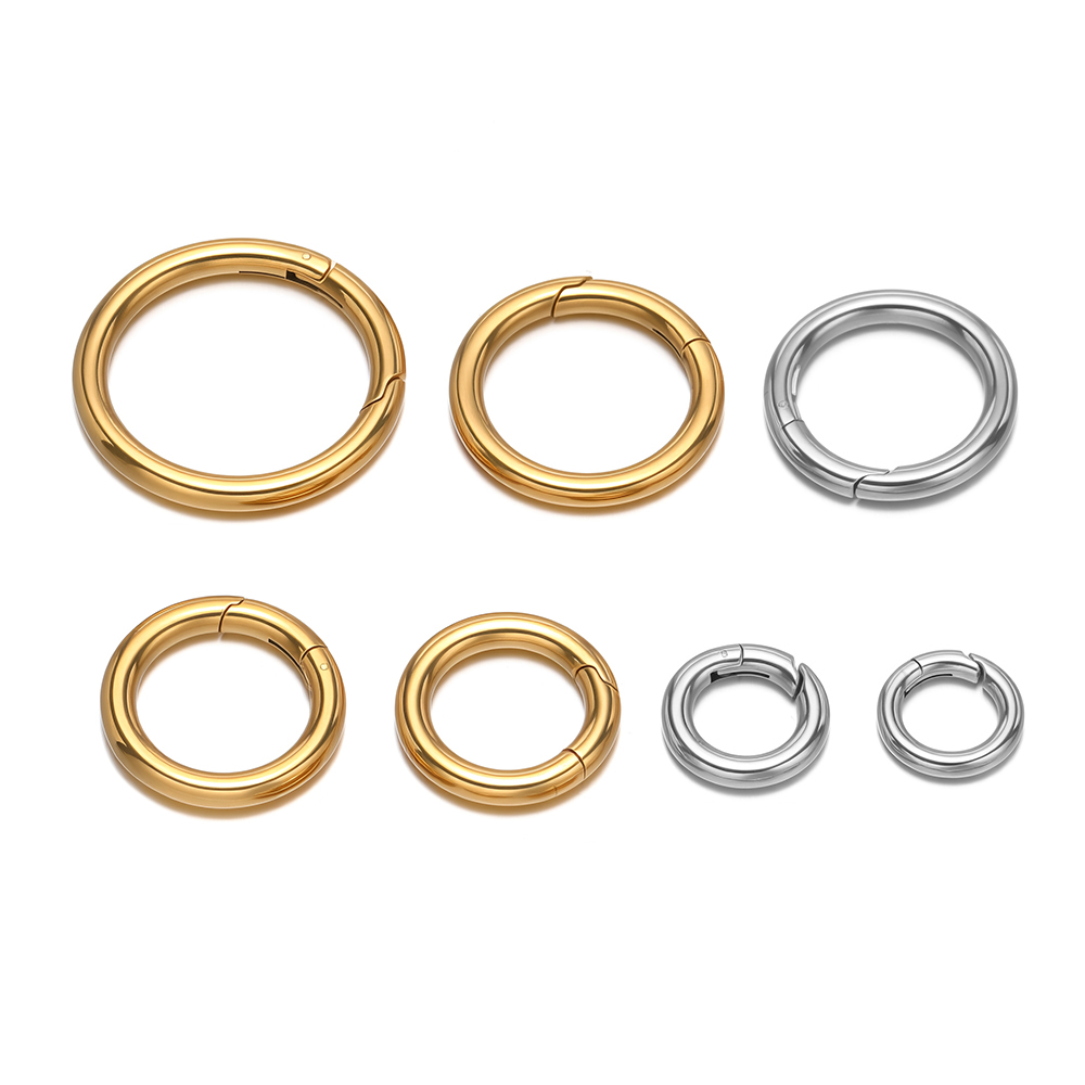Jewelry Making Material - 2개/세트 원형 스프링 클립 스테인리스 스틸