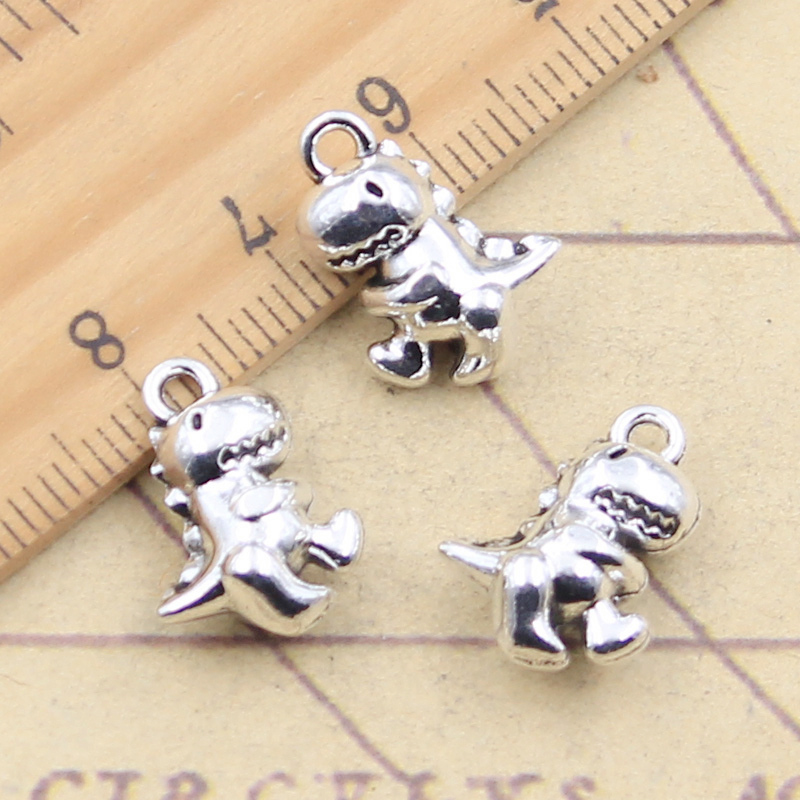 Jewelry Making 3 Year Old - 10pcs 매력 공룡 아기 16x12x7mm 티베트어