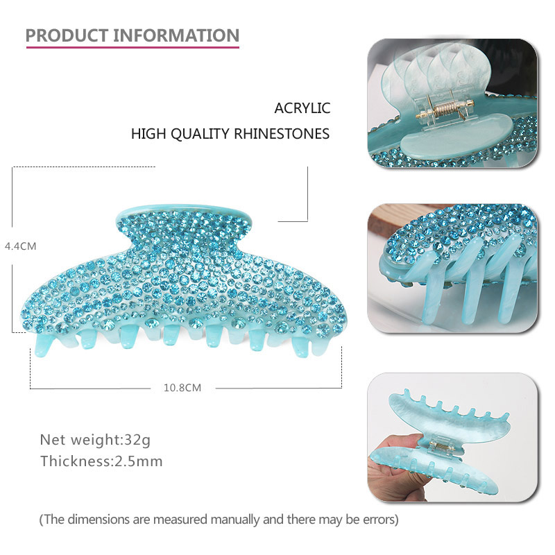 여성용 럭셔리 스파크 라인스톤 헤어 클로 클립, 좋은  - Jewelry Making Adults 리뷰 및 가격
