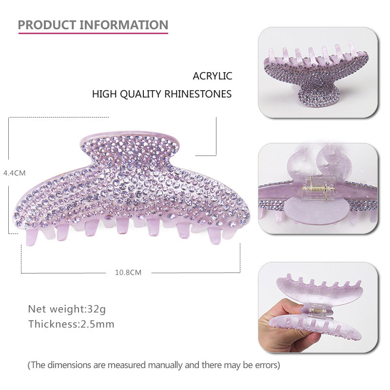 여성용 럭셔리 스파크 라인스톤 헤어 클로 클립, 좋은  - Jewelry Making Adults 리뷰 및 가격