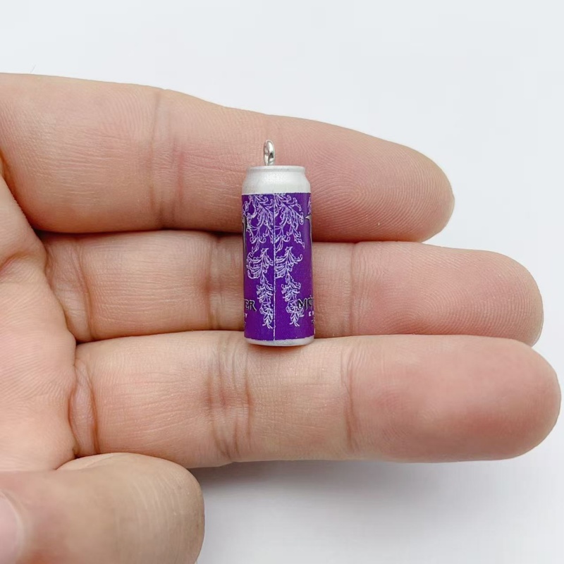 10개 미니 시뮬레이션 음료 캔 레진 참 장식품 다채로 - Jewelry Making Charms 리뷰 및 가격