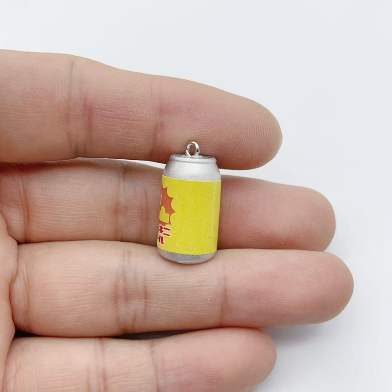 10개 미니 시뮬레이션 음료 캔 레진 참 장식품 다채로 - Jewelry Making Charms 리뷰 및 가격