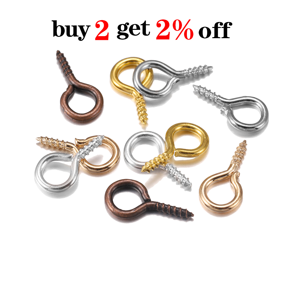 100/200 개/몫 금속 작은 작은 나사 눈 핀 Ey - Jewelry Making Rivets 리뷰 및 가격