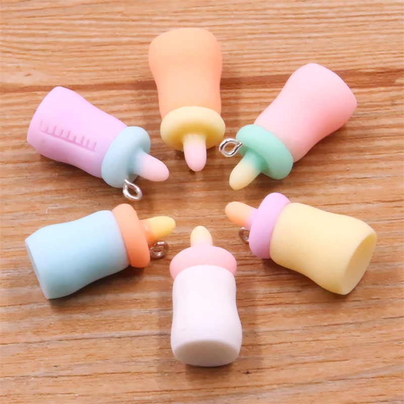 10Pcs 12X26MM 6 색 아기 병 수지 귀걸이  - Jewelry Making 3 Year Old 리뷰 및 가격