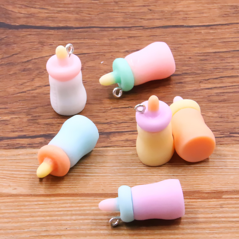 10Pcs 12X26MM 6 색 아기 병 수지 귀걸이  - Jewelry Making 3 Year Old 리뷰 및 가격