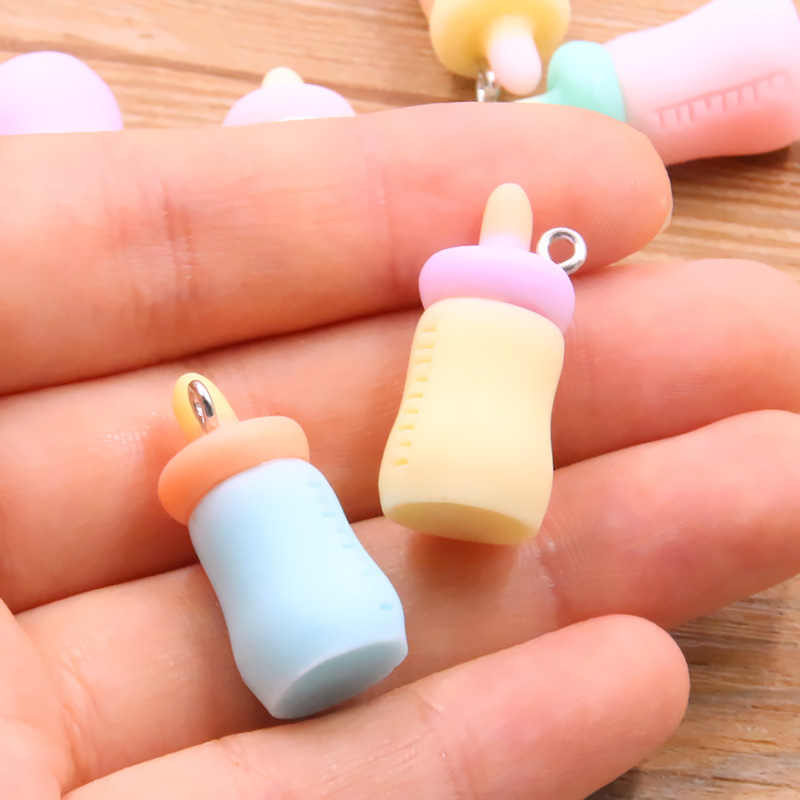 10Pcs 12X26MM 6 색 아기 병 수지 귀걸이  - Jewelry Making 3 Year Old 리뷰 및 가격