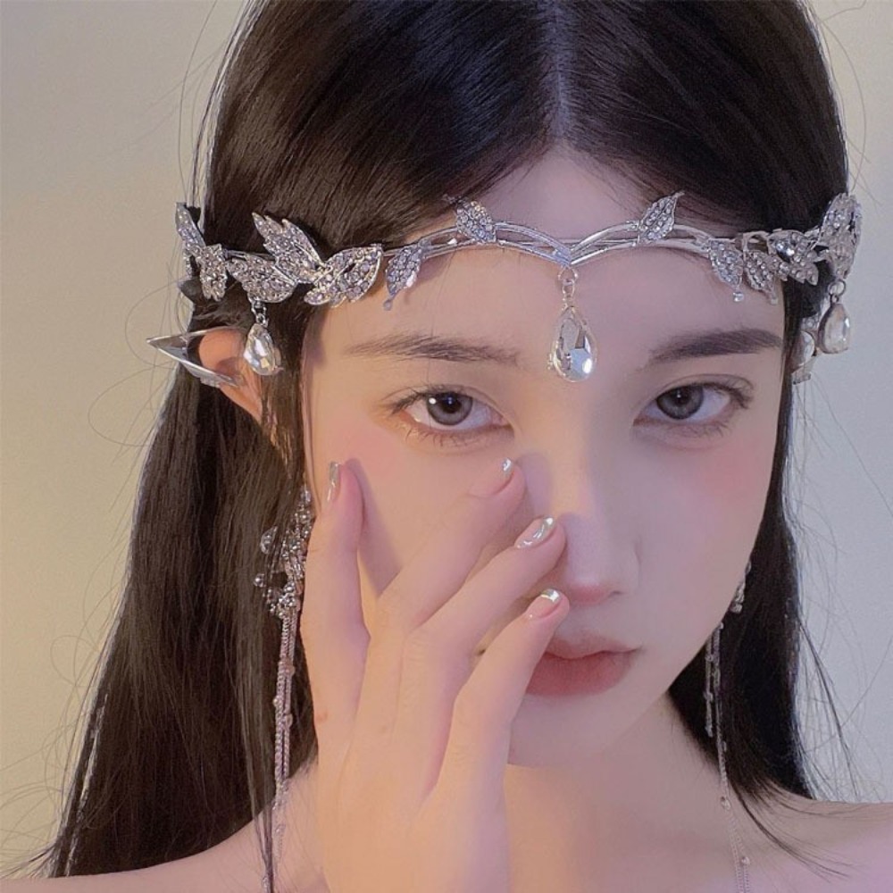 빈티지 요정 왕관 티아라 크리스탈 잎 엘프 티아라 반다 - Jewelry Making Adults 리뷰 및 가격