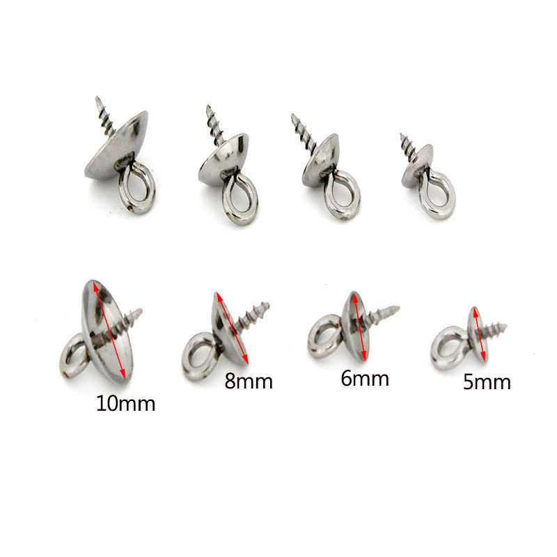 20개 스테인리스 스틸 클라스프 훅 스크류 아이 핀 베 - Jewelry Making Charms 리뷰 및 가격