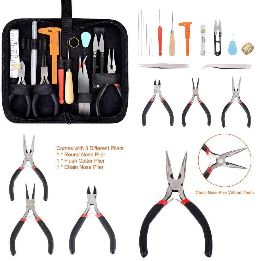 19종 전문 액세서리 DIY 블랙 백 공예 플라이어 용 - Jewelry Making Kit Professional 리뷰 및 가격