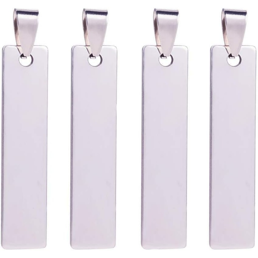 20PCS 1.5x0.3 인치 직사각형 스탬핑 공백 목 - Jewelry Making Course 리뷰 및 가격