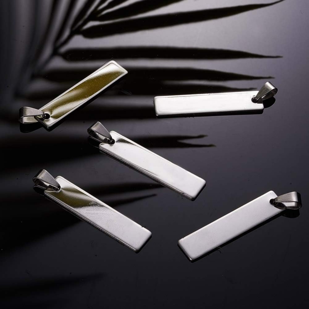 20PCS 1.5x0.3 인치 직사각형 스탬핑 공백 목 - Jewelry Making Course 리뷰 및 가격