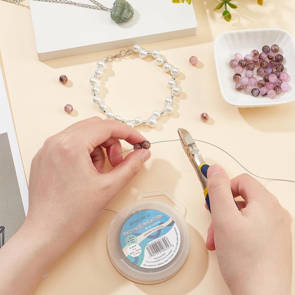 목걸이 팔찌 제작용 나일론 스테인리스 스틸 비즈 스트링 - Jewelry Making Course 리뷰 및 가격