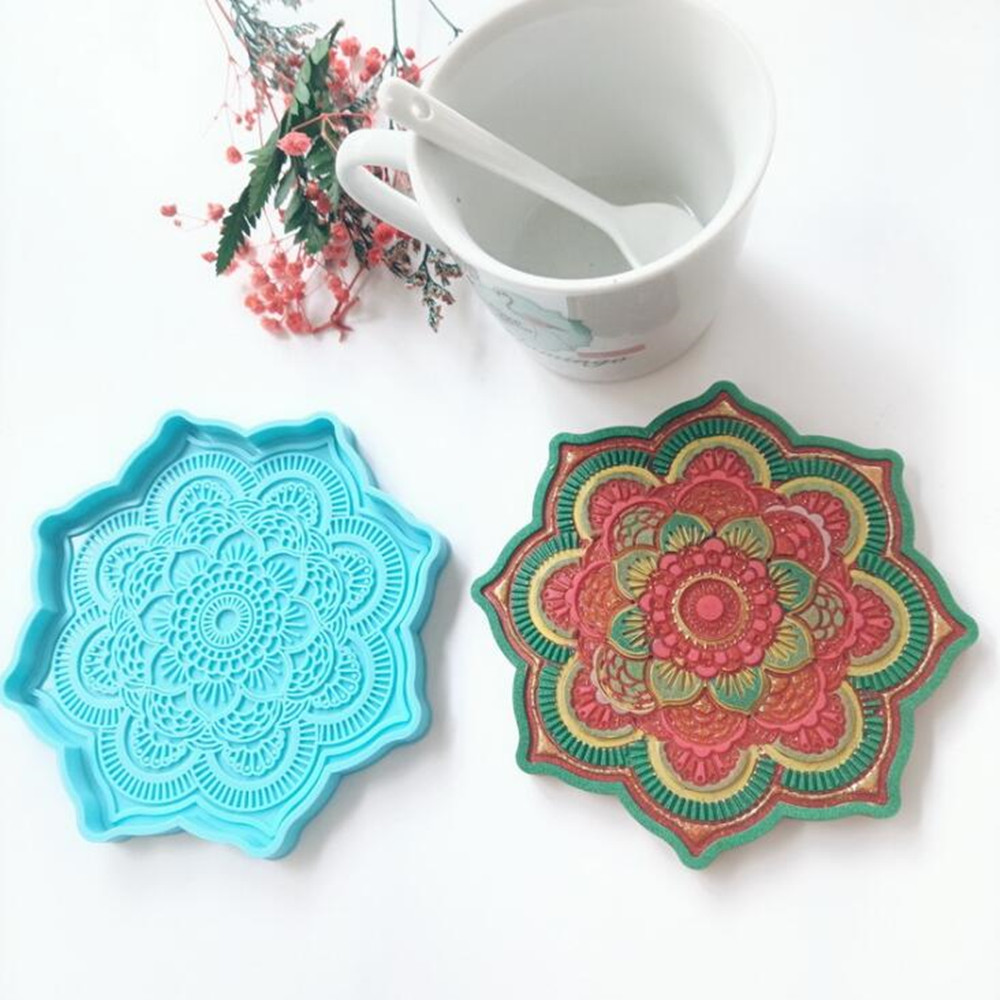 만다라 코스터 실리콘 몰드 라운드 트레이 컵 매트 에폭 - Jewelry Making Techniques 리뷰 및 가격