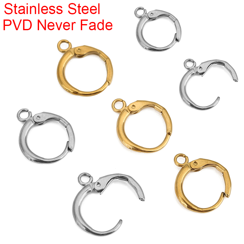 10pcs PVD는 결코 루프가있는 스테인레스 스틸 귀 - Jewelry Making Material 리뷰 및 가격