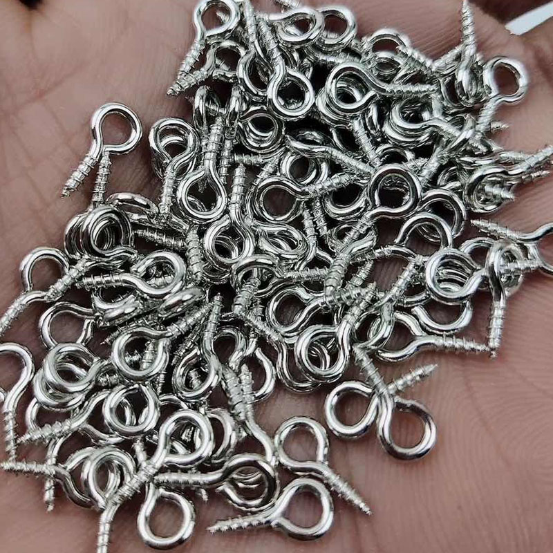 8/10mm 미니 스크류 아이 핀 금속 아이 핀 후크  - Jewelry Making Rivets 리뷰 및 가격