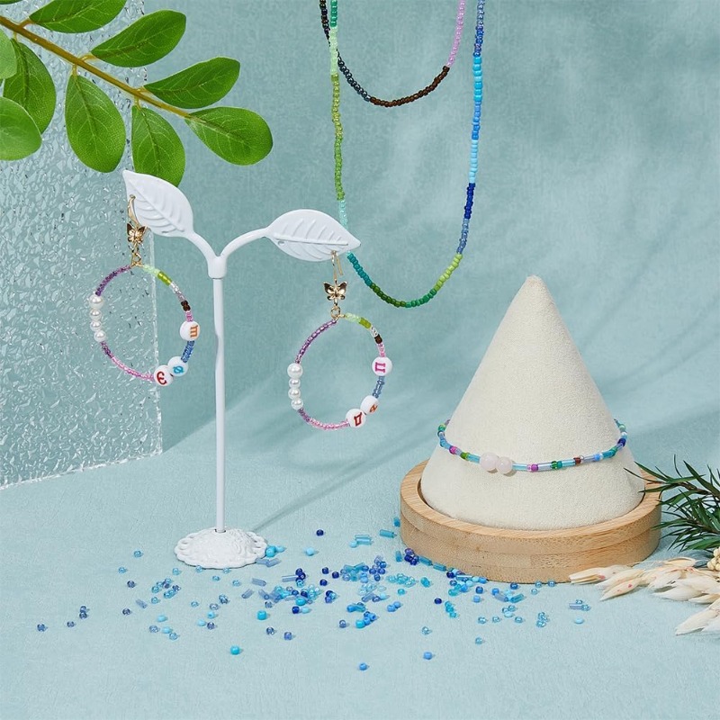 15000Pcs 15 스타일 블루 씨앗 비즈 베이킹 페 - Seed Bead Tube 리뷰 및 가격