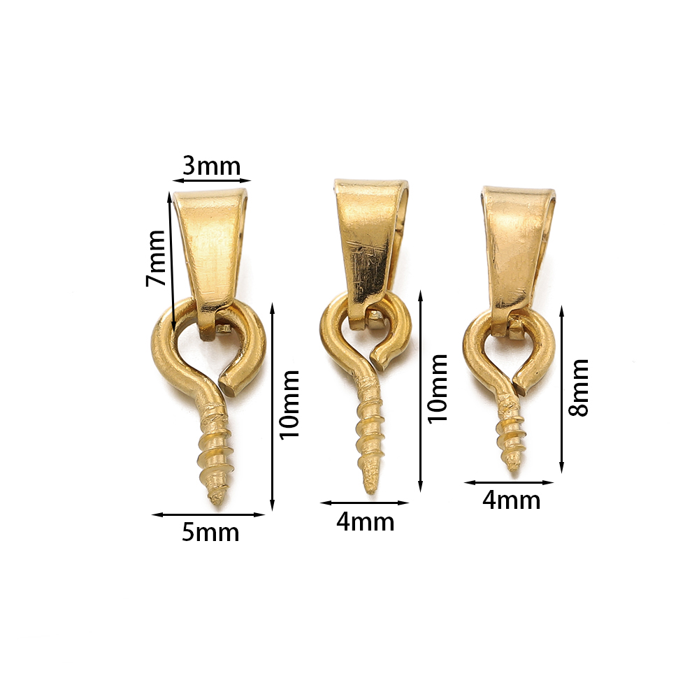 20세트 스테인리스 스틸 베일 클래스프, 스크류 아이  - Jewelry Making Charms 리뷰 및 가격