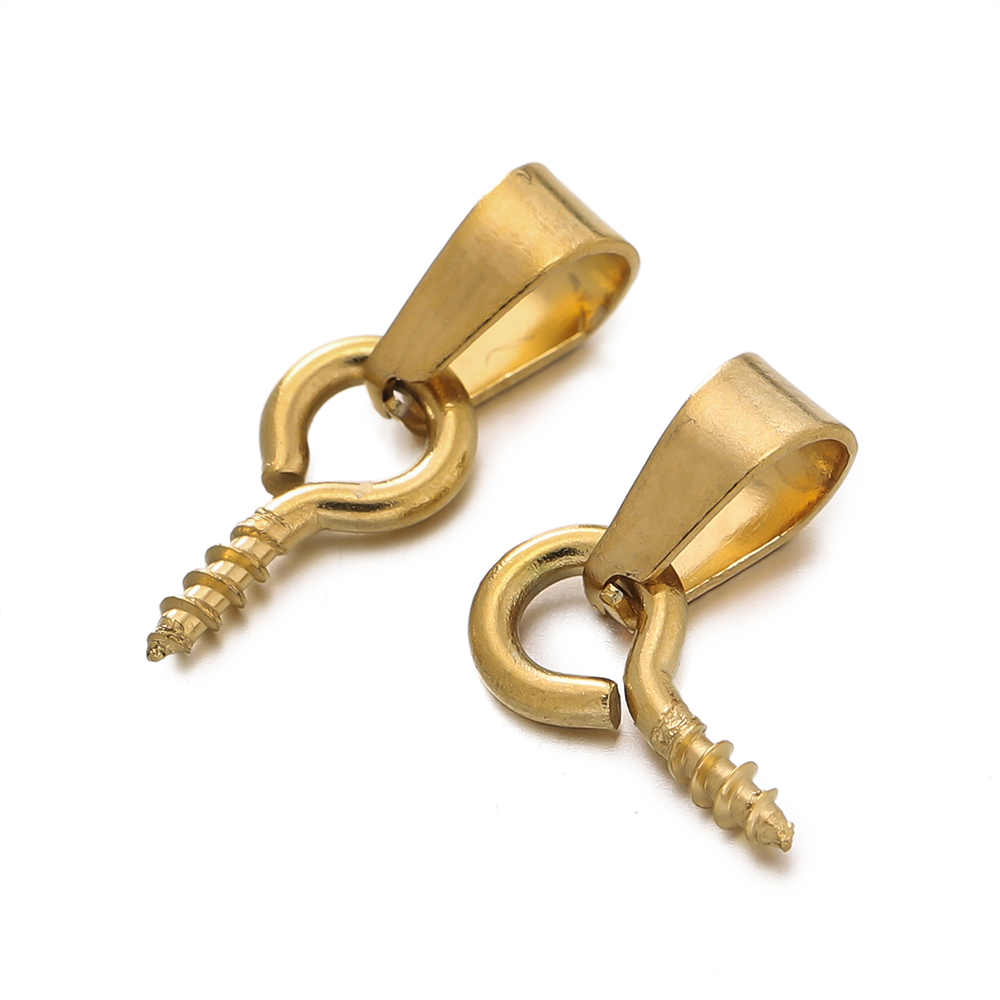 20세트 스테인리스 스틸 베일 클래스프, 스크류 아이  - Jewelry Making Charms 리뷰 및 가격