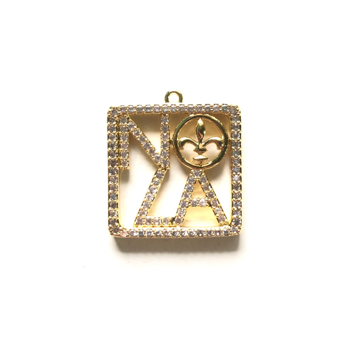 Zirconia Pave NOLA Fleur De Li - Jewelry Making New Orleans 리뷰 및 가격