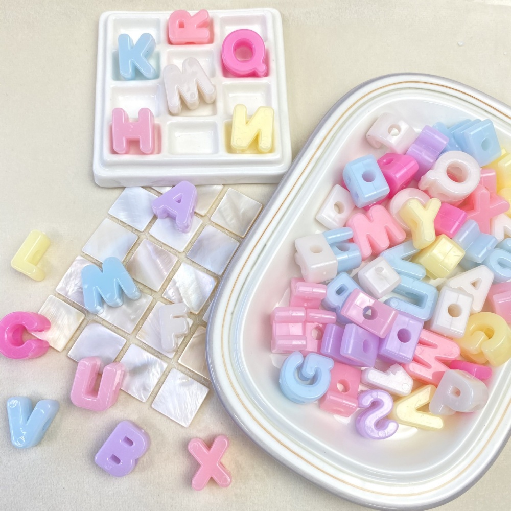 10/50/100PCS 14-20mm 아크릴 문자 비즈 - Jewelry Making Tutorial 리뷰 및 가격