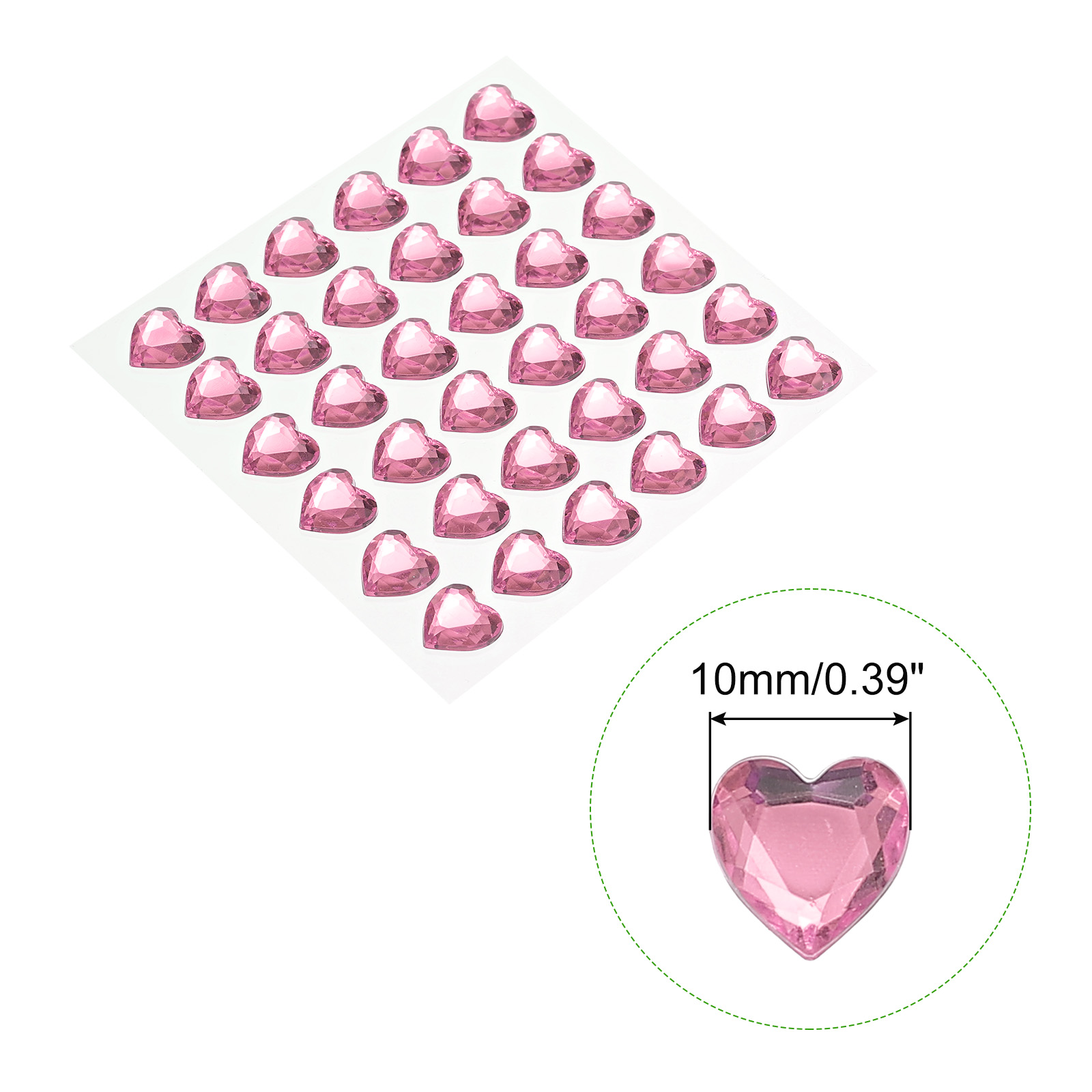 144개 하트 모양 라인스톤 10mm 셀프 접착 보석  - Jewelry Making 3 Year Old 리뷰 및 가격