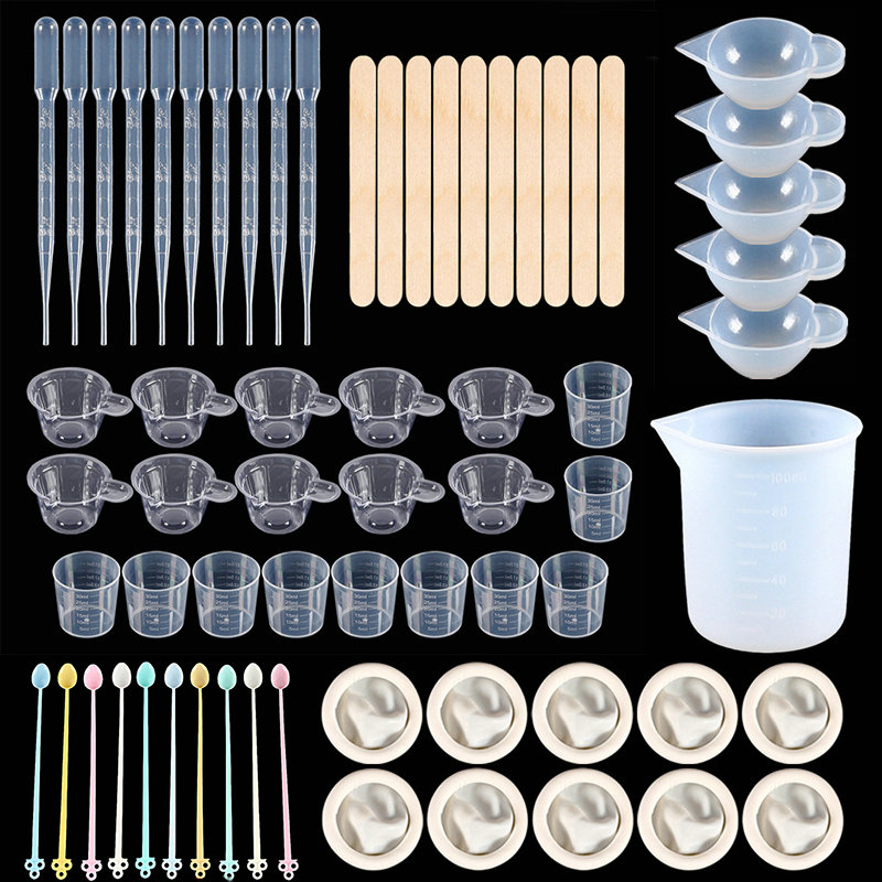 에폭시 수지 도구 키트 실리콘 몰드 도구 포함 믹싱 컵 - Jewelry Making Techniques 리뷰 및 가격