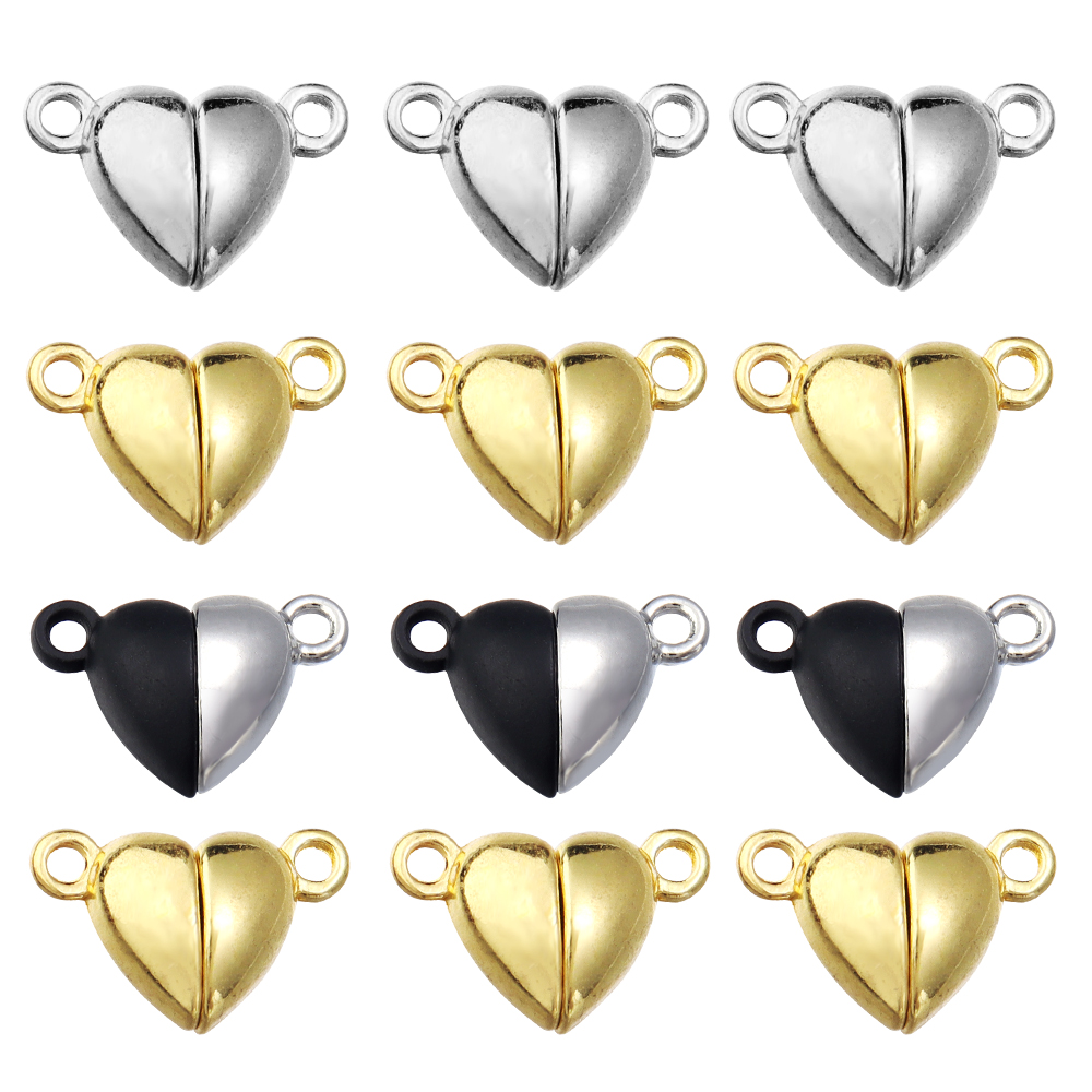 5개/세트 합금 하트 모양 자석 잠금장치, 목걸이 팔찌 - Jewelry Making Material 리뷰 및 가격