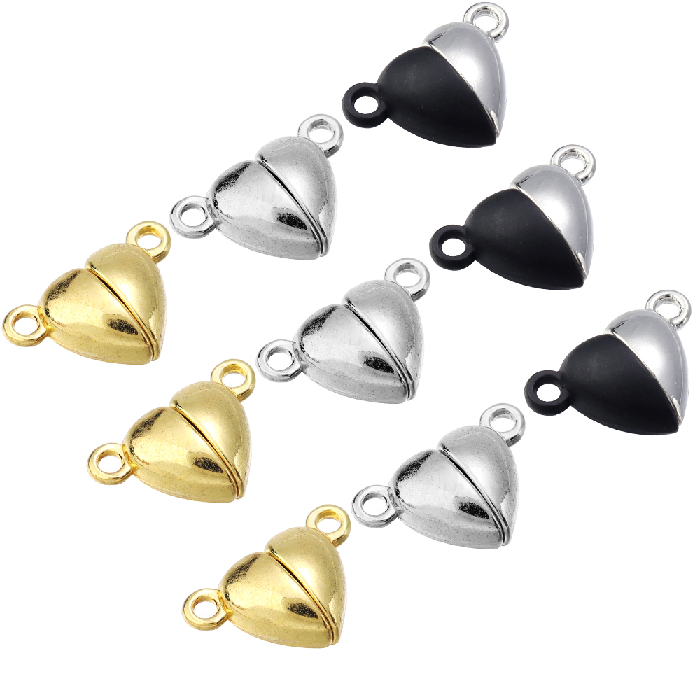 5개/세트 합금 하트 모양 자석 잠금장치, 목걸이 팔찌 - Jewelry Making Material 리뷰 및 가격