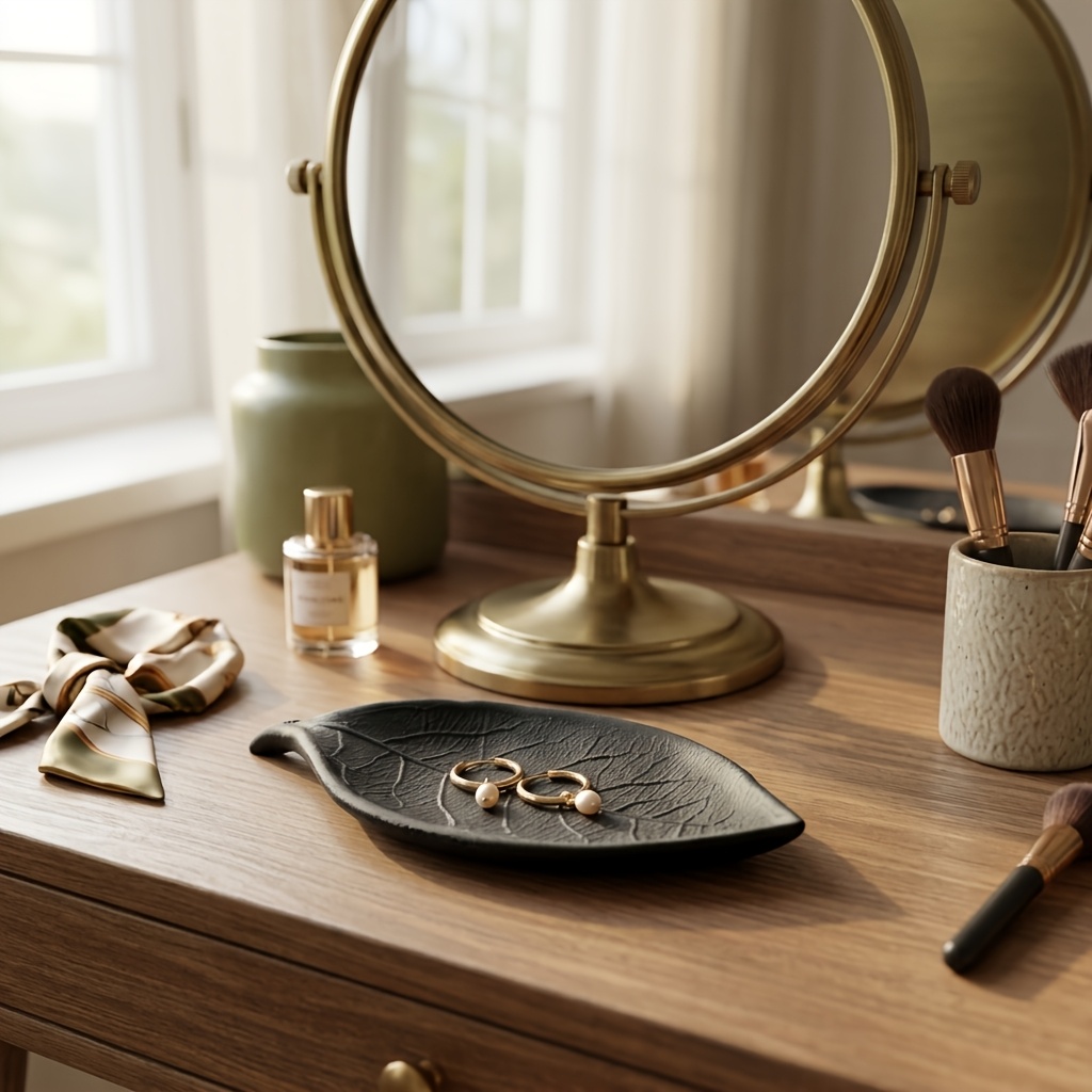 미니멀리스트 3D 나뭇잎 모양 보석 접시, 반지, 목걸 - Jewelry Making Desk 리뷰 및 가격