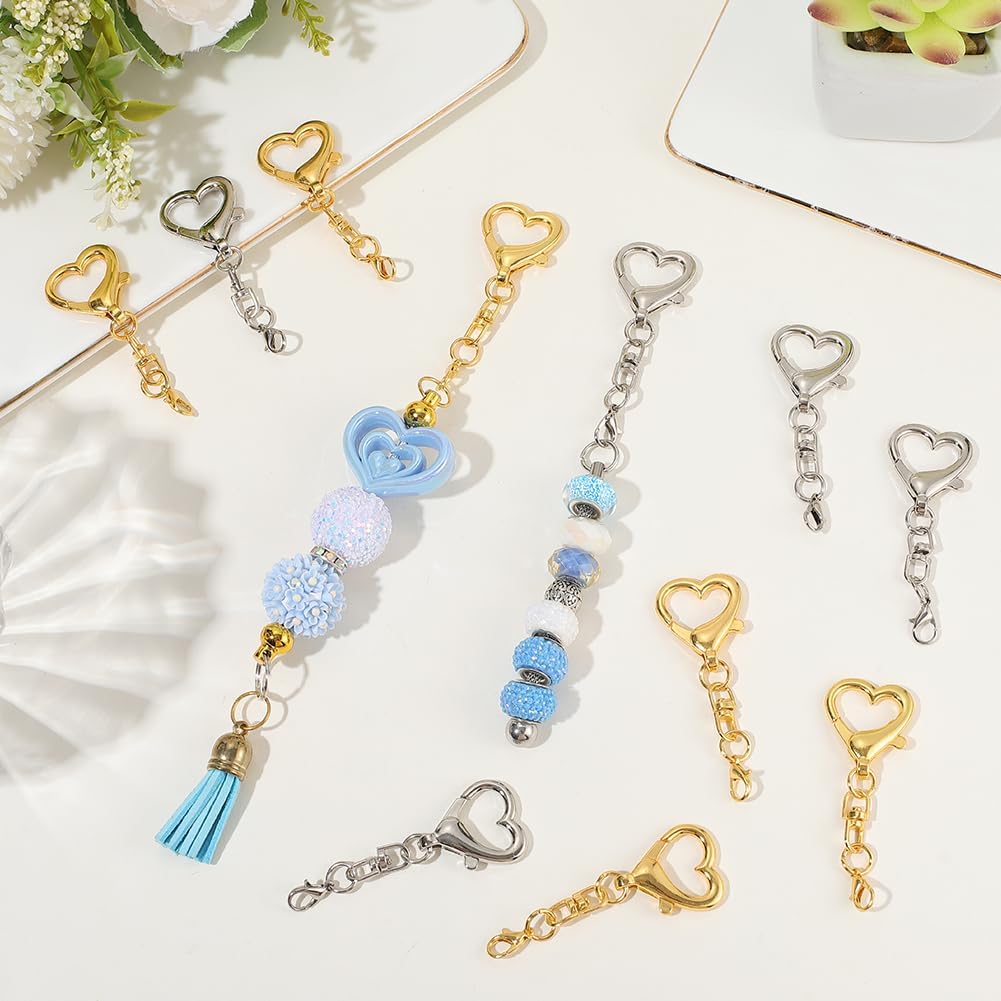 5/15/30개 하트 모양 회전식 클래스프 스프링 걸이 - Jewelry Making Material 리뷰 및 가격