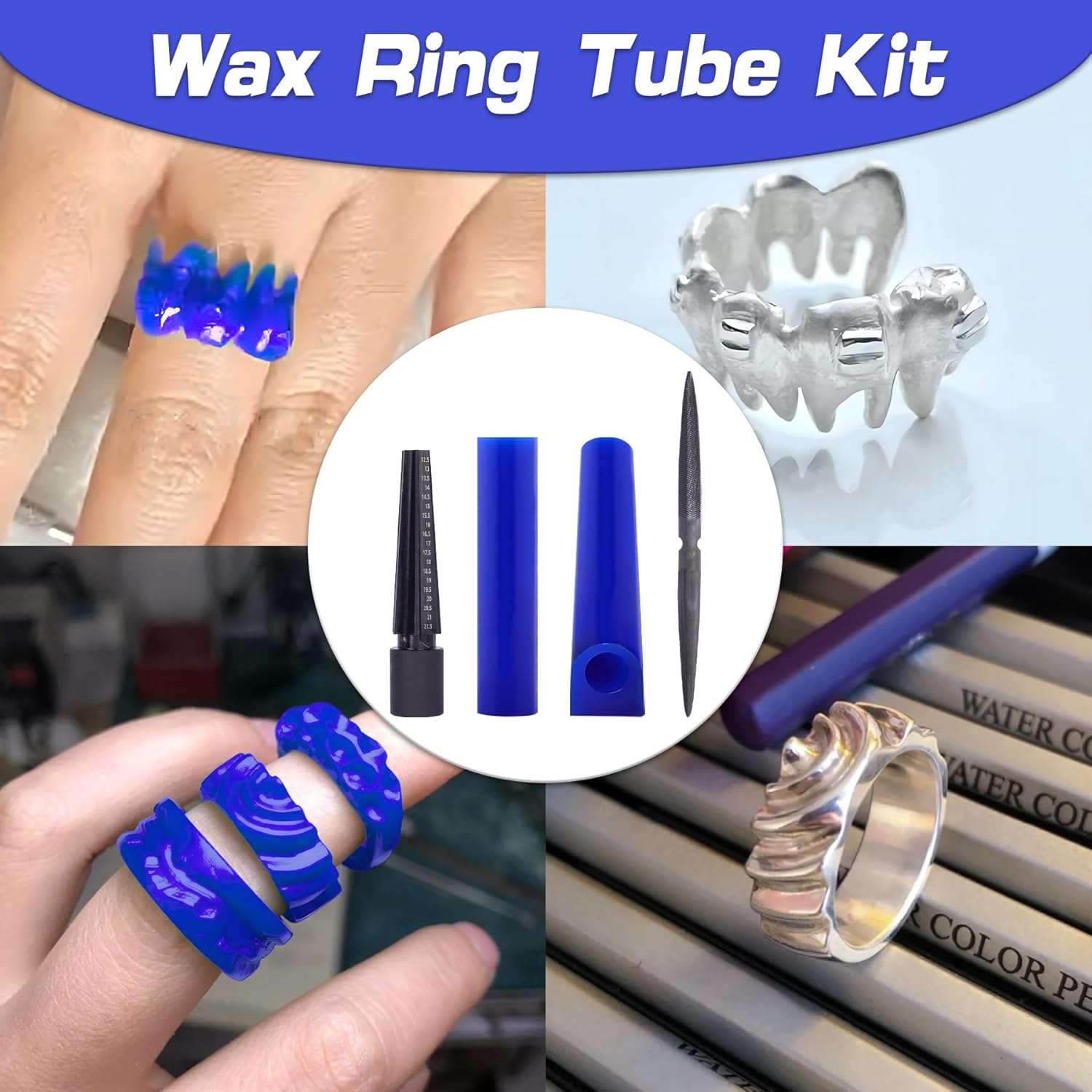 4개/세트 전문 왁스 링 조각 키트 (튜브 확장기 및  - Jewelry Making Kit Professional 리뷰 및 가격