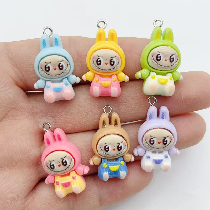 10Pcs Kawaii 토끼 딸기 하우스 수지 참 귀여 - Jewelry Making Charms 리뷰 및 가격