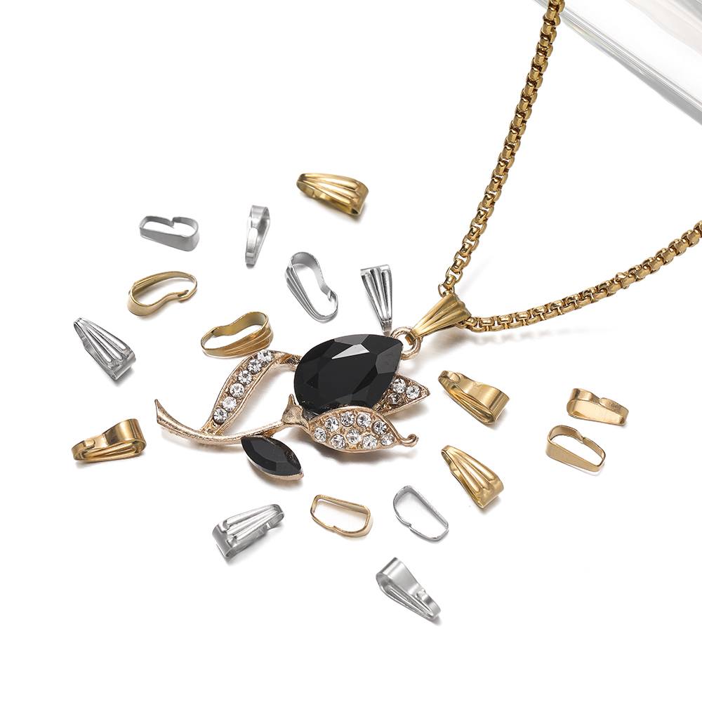 50 개/갑/팩 스테인레스 스틸 버클 걸쇠 매력 커넥터 - Jewelry Making Charms 리뷰 및 가격
