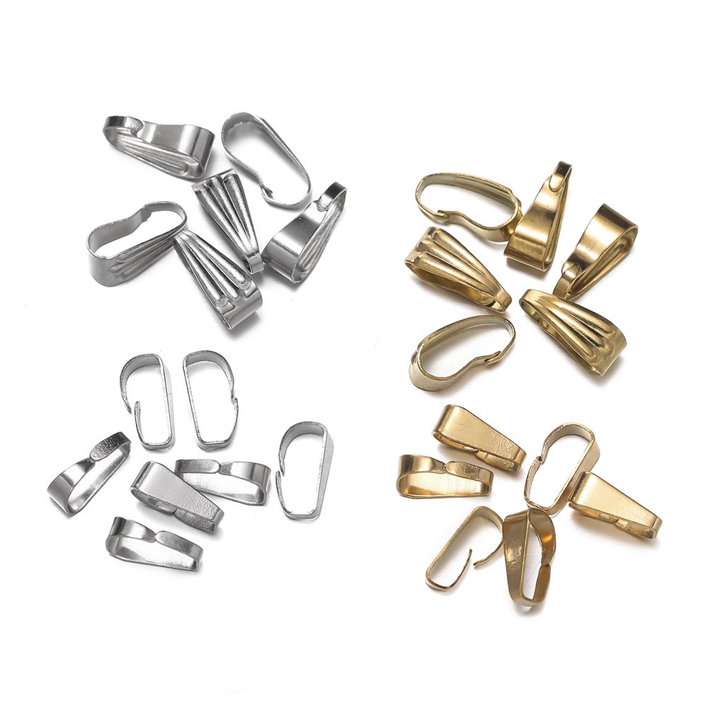 50 개/갑/팩 스테인레스 스틸 버클 걸쇠 매력 커넥터 - Jewelry Making Charms 리뷰 및 가격