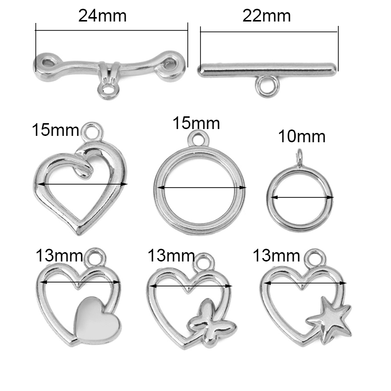 5세트 PVD 변색없는 스테인레스 스틸 OT 클래스프  - Jewelry Making Material 리뷰 및 가격
