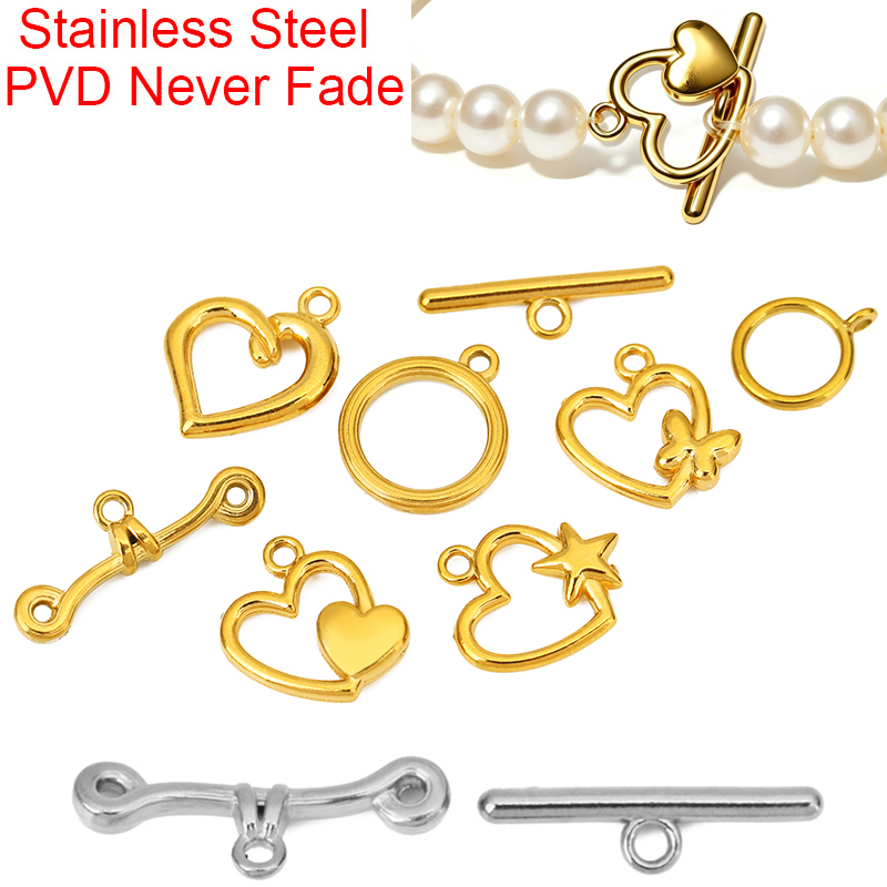5세트 PVD 변색없는 스테인레스 스틸 OT 클래스프  - Jewelry Making Material 리뷰 및 가격