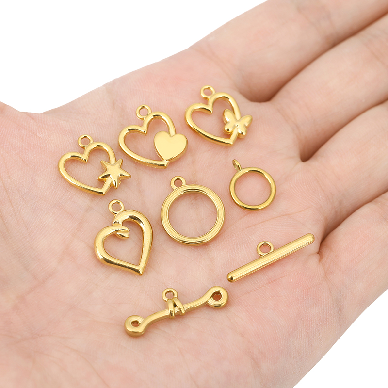 5세트 PVD 변색없는 스테인레스 스틸 OT 클래스프  - Jewelry Making Material 리뷰 및 가격