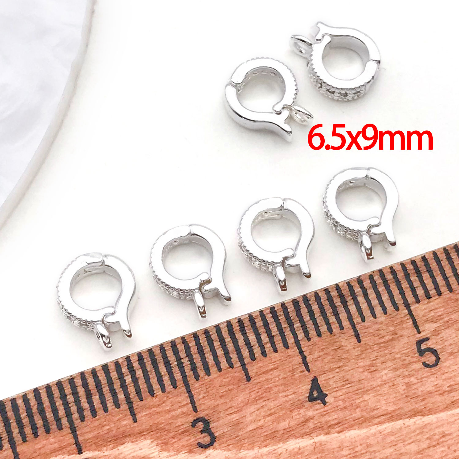 5개 18K 진짜 금 도금 황동 지르콘 인레이 힌지 참 - Jewelry Making Charms 리뷰 및 가격