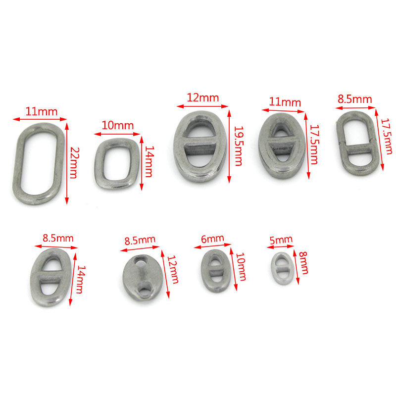 10개 스테인리스 스틸 이중 구멍 타원형 커넥터 참 장 - Jewelry Making Material 리뷰 및 가격