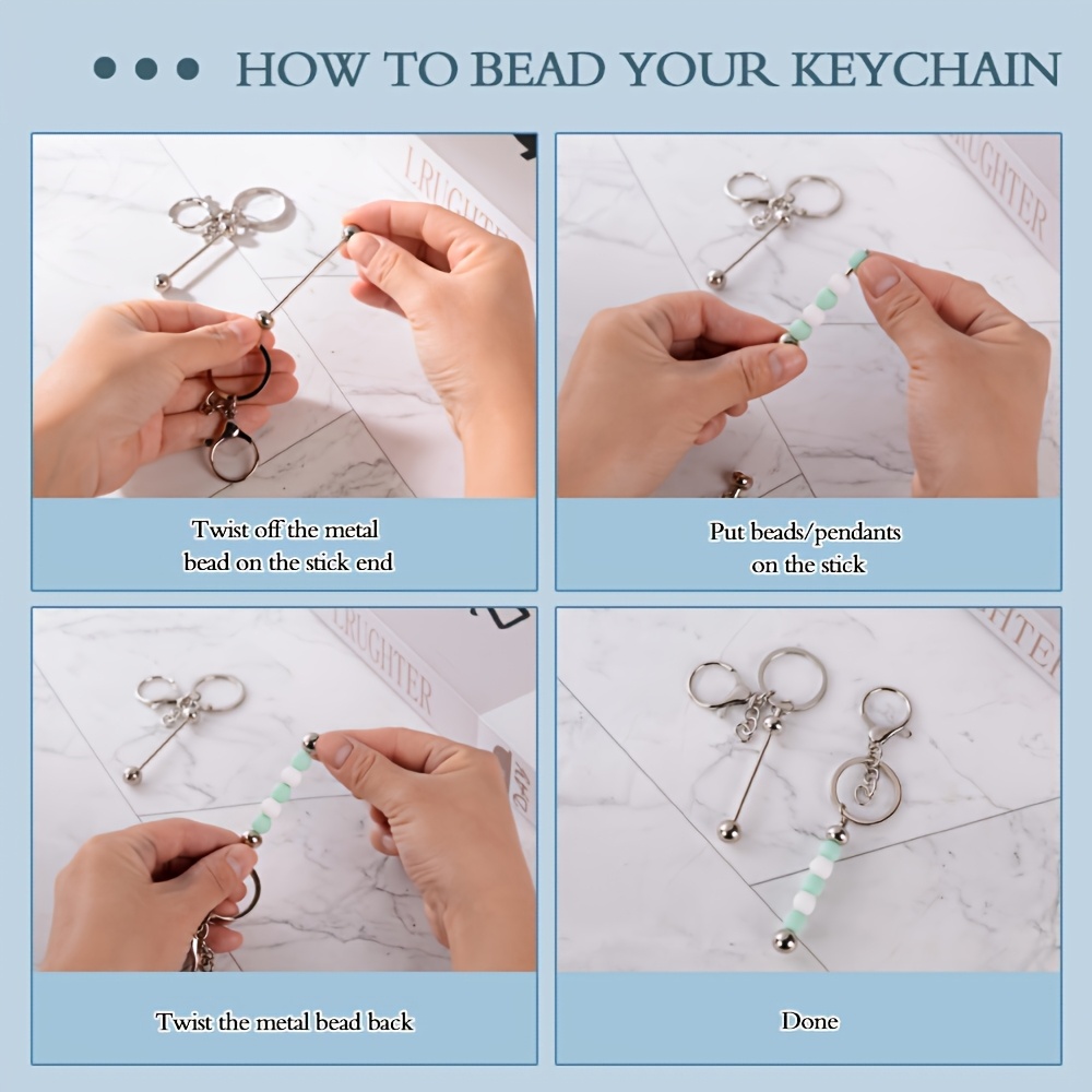 10개 DIY 독특한 비즈 키체인 만들기 키트 수공예  - Jewelry Making Tutorial 리뷰 및 가격